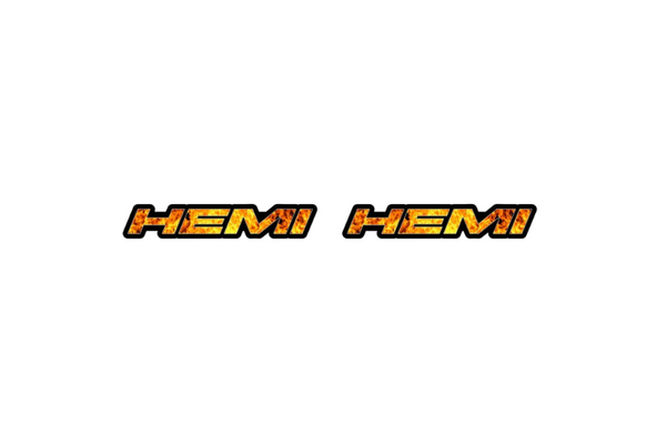 Jeep Emblem & Badges set with Hemi Fire logo