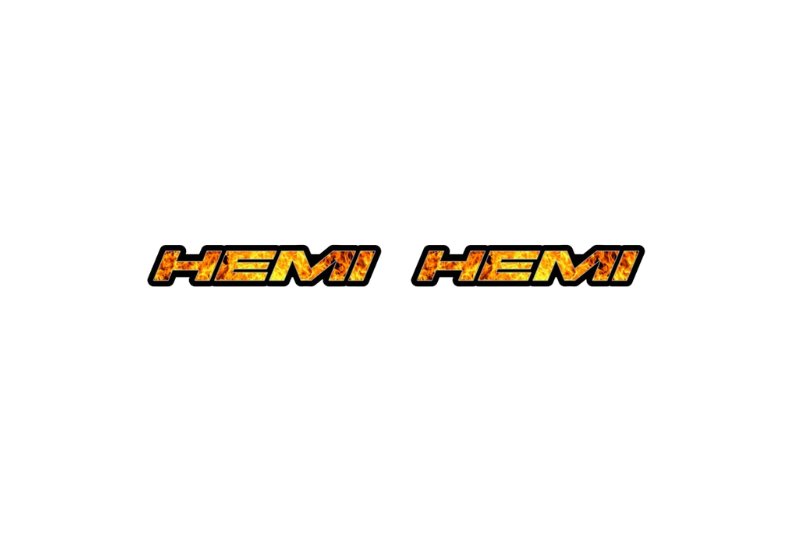 Chrysler emblem for fenders with Hemi Fire logo