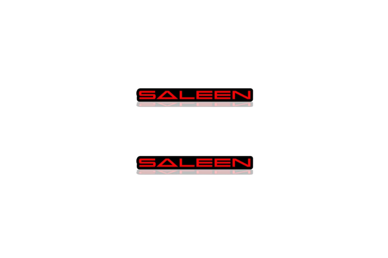 Ford Mustang emblem for fenders with Saleen logo