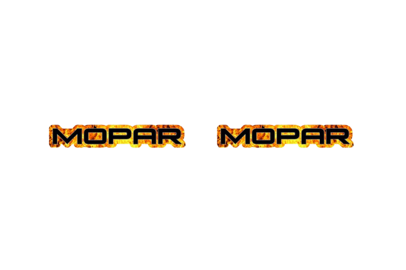 Jeep emblem for fenders with Mopar Fire logo Jeep emblems decoinfabric FIRE FRAME+BLACK LOGO