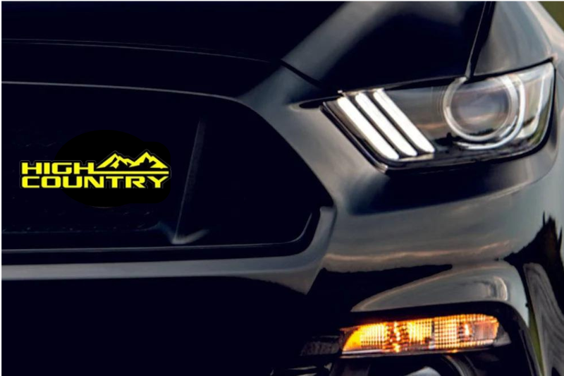 Radiator grille emblem with High Country logo (BIG SIZE) Custom design emblems decoinfabric