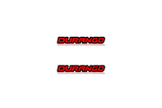 Dodge Emblem & Badges set with Durango logo Dodge emblems decoinfabric BLACK RED