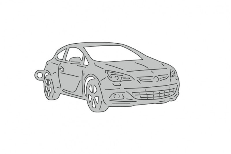 Car Keychain for Opel Astra J 3D 2009-2015 (type 3D) Keychains opdesign