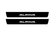 BMW 3 F30 2012-2018 Led Door Sill Pro With Logo Alpina (Premium Painting) BMW Led Door Sills PRO opdesign