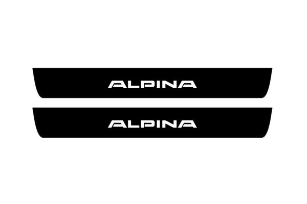 BMW 3 F30 2012-2018 Led Door Sill Pro With Logo Alpina (Premium Painting)