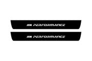 BMW 3 F30 2012-2018 Led Door Sill Pro With Logo M Performance (Premium Painting) BMW Led Door Sills PRO opdesign