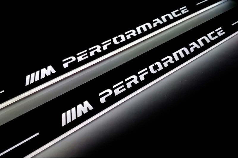 BMW X7 (G07) 2018+ LED Door Sills PRO With M Performance Logo