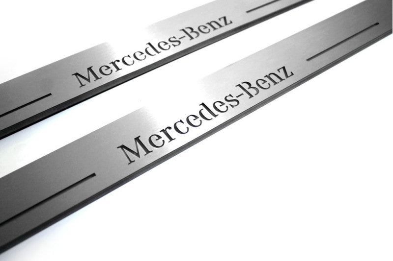 Mercedes CLS-Class II (C218) 2010-2018 Auto Door Sill Plates With Logo Mercedes-Benz