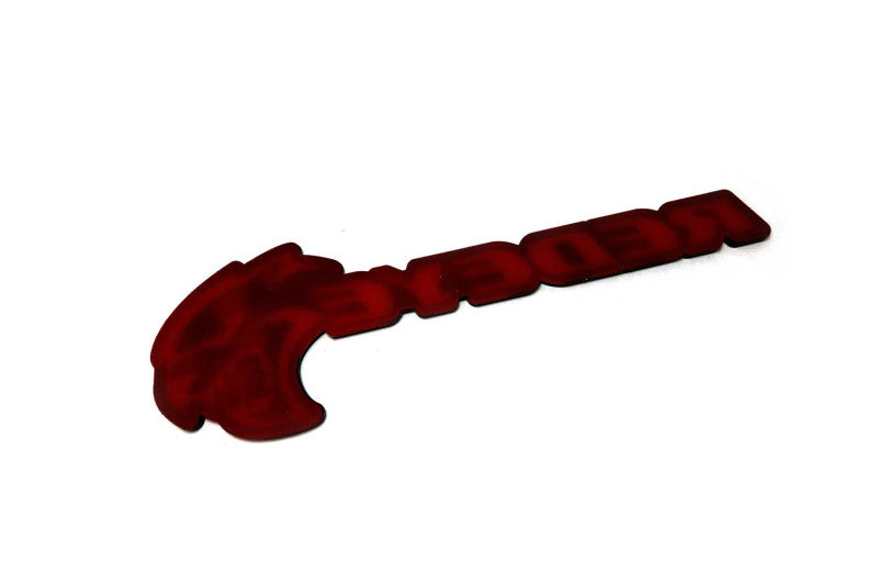 Dodge Challenger trunk rear emblem between tail lights with Redeye Hellcat logo