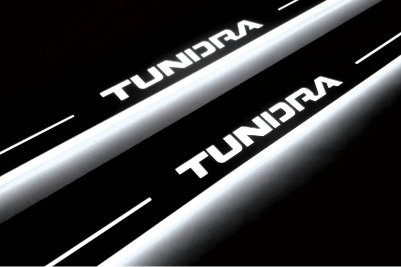 Toyota Tundra II 2007-2013 LED Car Door Sill With Logo Tundra