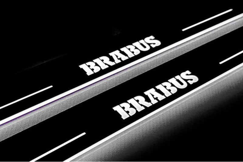 Mercedes S-Class W223 2020+ Auto Door Sill Plates With Logo Brabus