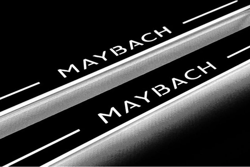 Mercedes S-Class W223 2020+ Auto Door Sill Plates With Logo Maybach