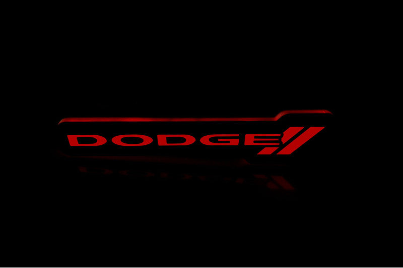 Dodge Illuminated LED Radiator Grille Emblems and Badges with Dodge (type 2) logo Dodge Led emblems decoinfabric