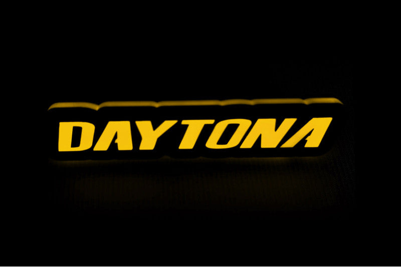 Dodge Illuminated LED Radiator Grille Emblems and Badges with Daytona logo Dodge Led emblems decoinfabric