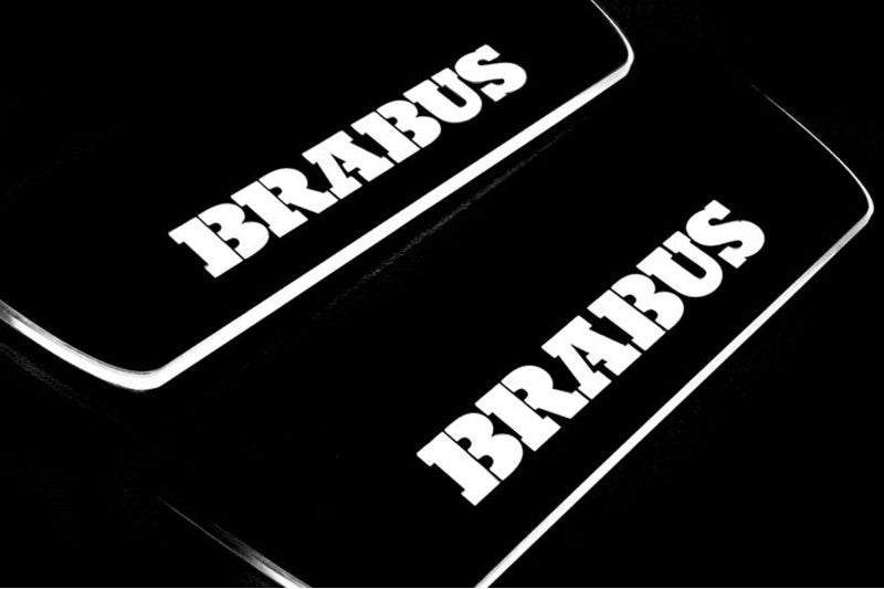 Mercedes E W213 2016-2023 LED Door Sills PRO With Brabus Logo