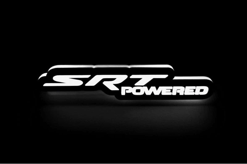 Chrysler Illuminated LED Radiator Grille Emblems and Badges with SRT powered logo Chrysler Led Emblems decoinfabric