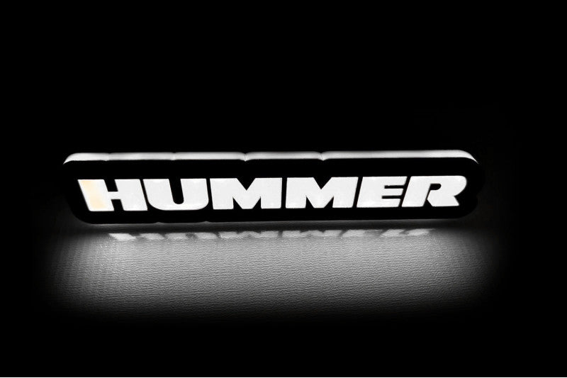 Hummer Illuminated LED Radiator Grille Emblems and Badges with Hummer logo Hummer Led Emblems decoinfabric