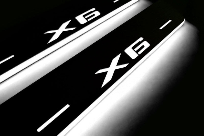 BMW X6 G06 2019+ Car Sill With X6 Logo BMW Led Door Sills opdesign