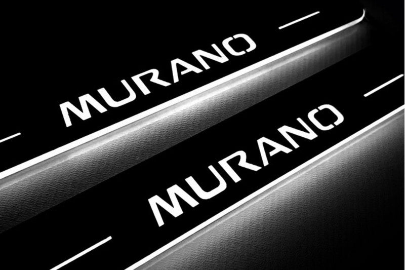 Nissan Murano II 2008-2014 LED Door Sills With Logo Murano Nissan Led Door Sills opdesign