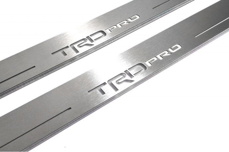 Toyota Tundra II 2007-2013 Led Door Sills With Logo TRDpro