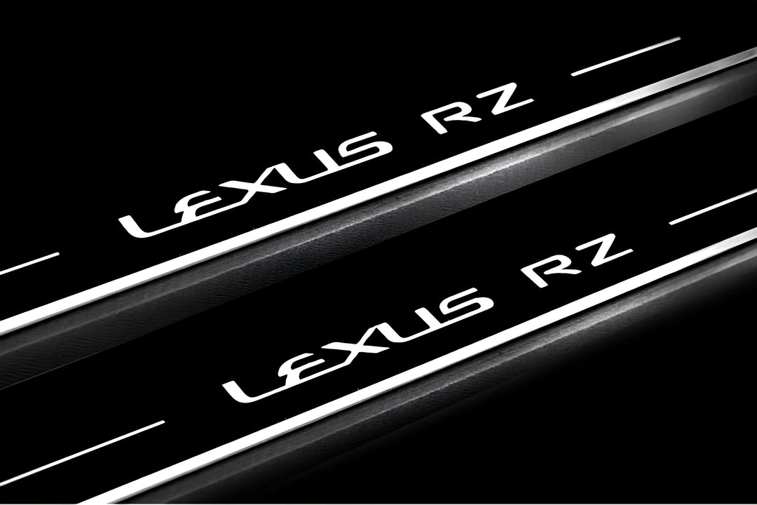 Lexus RZ 2022+ LED Door Sills PRO With Logo Lexus RZ Lexus Led Door Sills opdesign