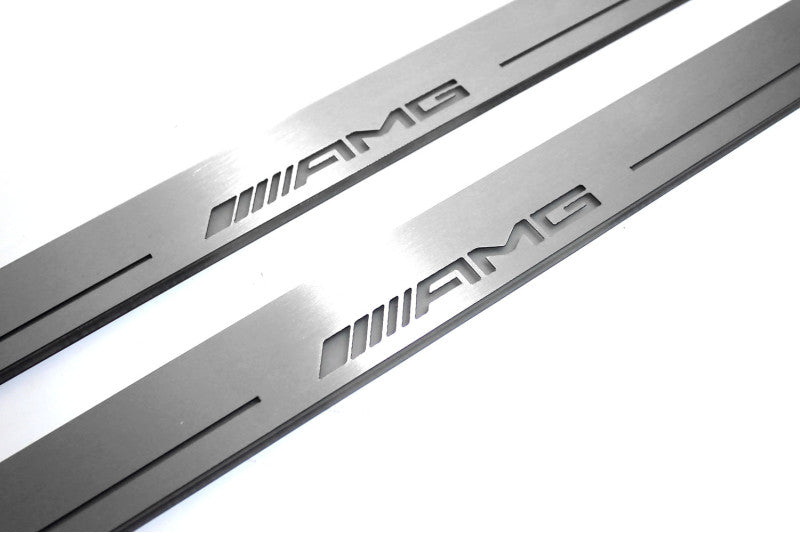 Mercedes S-Class W223 2020+ Auto Door Sill Plates With Logo AMG