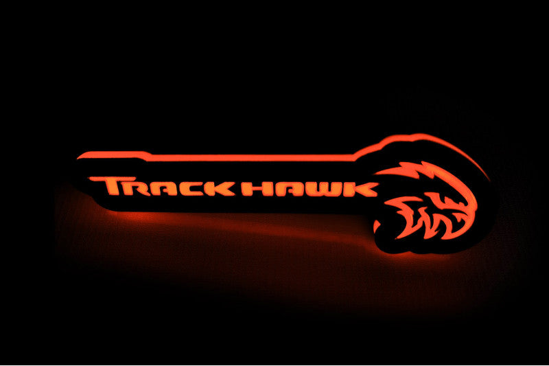 Jeep Illuminated LED Radiator Grille Emblems and Badges with Trackhawk + Hellhawk logo Jeep Led Emblems decoinfabric