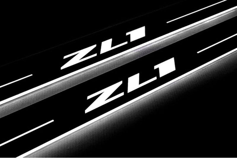 Chevrolet Camaro VI 2016+ Auto Door Sills With Logo ZL1