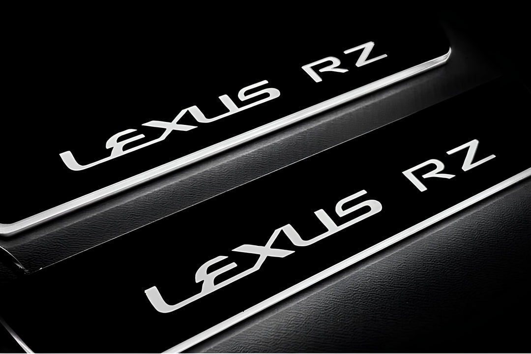 Lexus RZ 2022+ LED Door Sills PRO With Logo Lexus RZ Lexus Led Door Sills opdesign