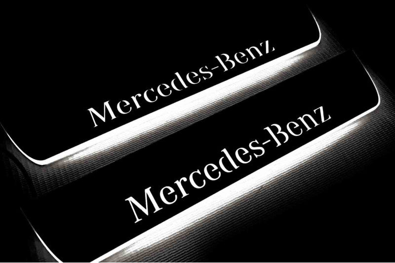 Mercedes GLE I W166 2015-2019 LED Car Door Sill With Logo Mercedes-Benz