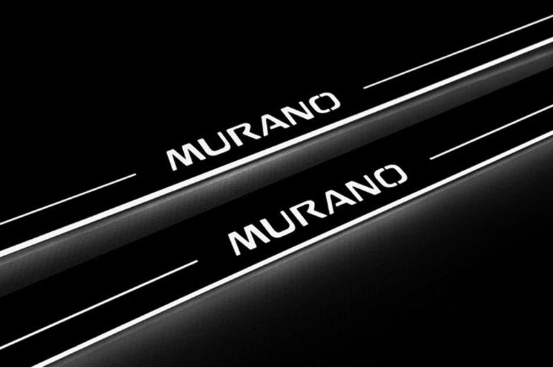 Nissan Murano II 2008-2014 LED Door Sills With Logo Murano Nissan Led Door Sills opdesign