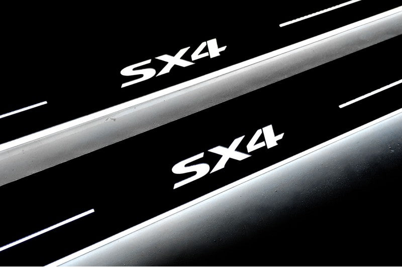 Suzuki SX4 II 2013-2021 LED Car Door Sill With Logo SX4