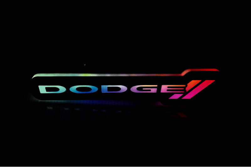 Dodge Illuminated LED Radiator Grille Emblems and Badges with Dodge (type 2) logo Dodge Led emblems decoinfabric