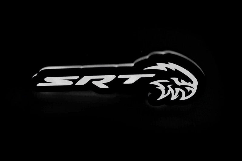 Jeep Illuminated LED Radiator Grille Emblems and Badges with SRT HellHawk logo Jeep Led Emblems decoinfabric