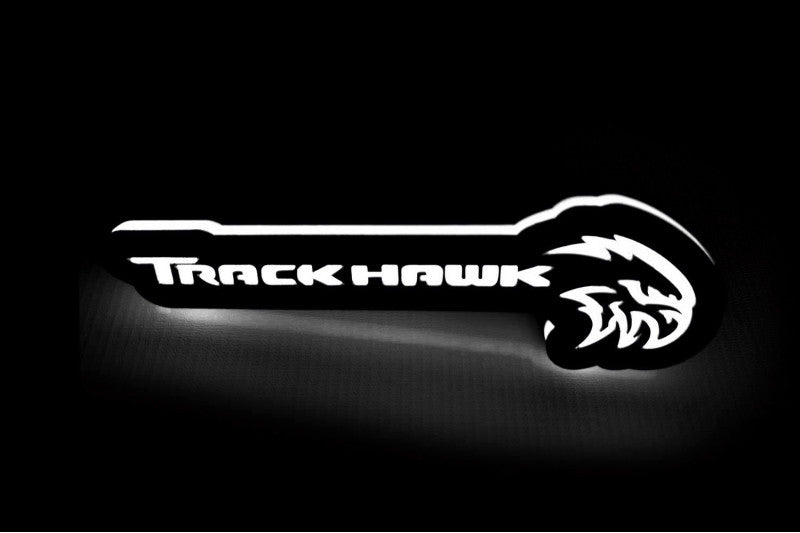 Jeep Illuminated LED Radiator Grille Emblems and Badges with Trackhawk + Hellhawk logo Jeep Led Emblems decoinfabric