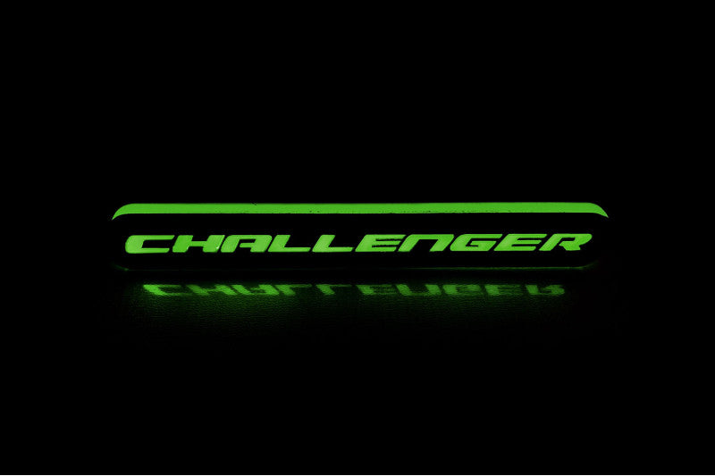 Dodge Illuminated LED Radiator Grille Emblems and Badges with Challenger (type 1) logo Dodge Led emblems decoinfabric