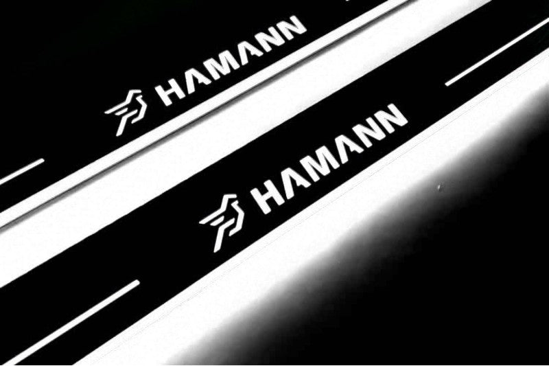 Soleiras das portas com led BMW X5 F15 com logotipo HAMANN