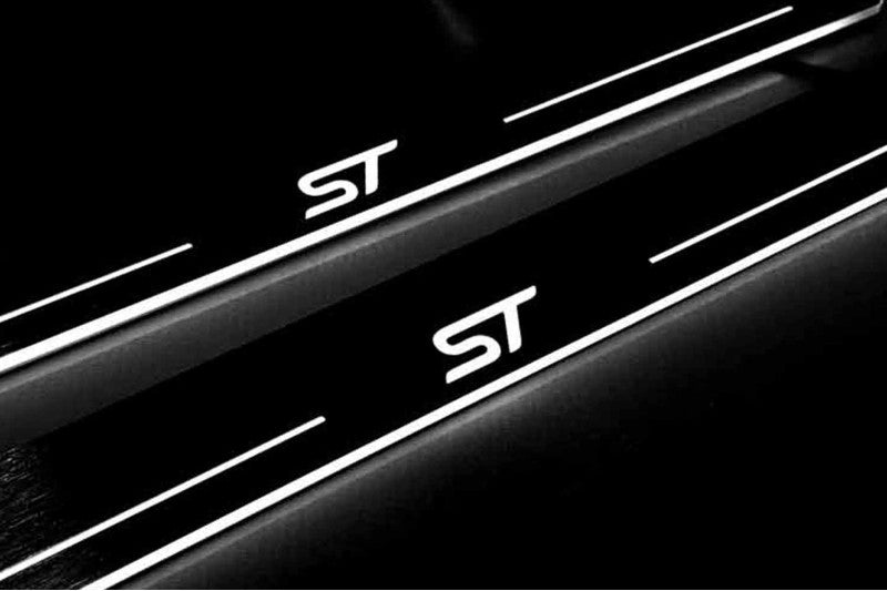 Ford Focus III 2011-2018 Door Sill Led Plate With Logo ST