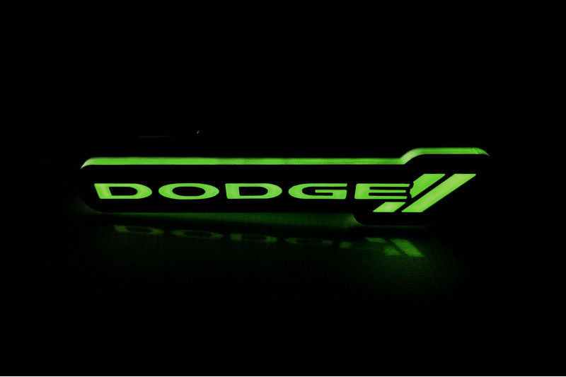 Dodge Illuminated LED Radiator Grille Emblems and Badges with Dodge (type 2) logo Dodge Led emblems decoinfabric