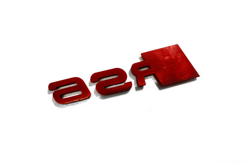 Audi tailgate trunk rear 3D emblem with RS6 logo (type MIXT) Audi emblems decoinfabric