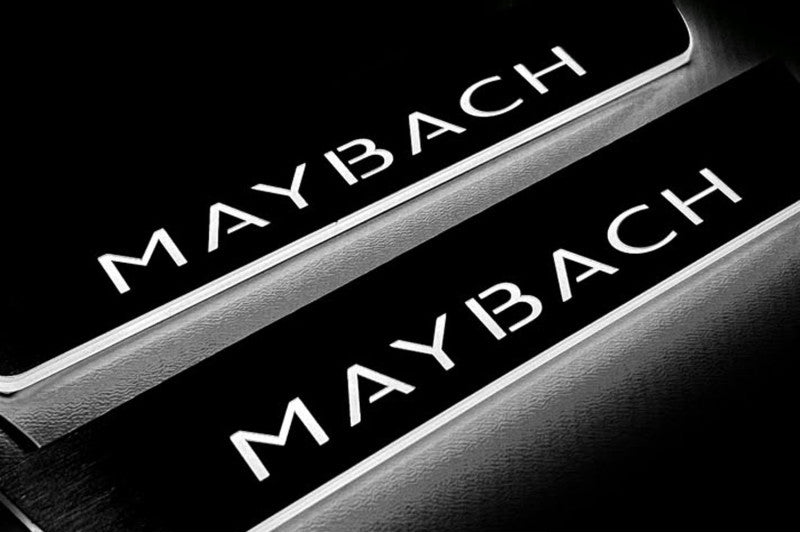 Mercedes S-Class W223 2020+ Auto Door Sill Plates With Logo Maybach