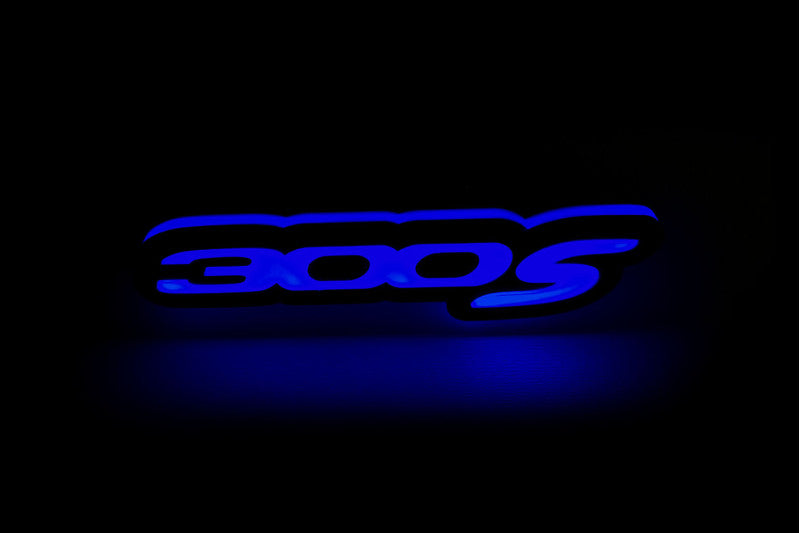 Chrysler Illuminated LED Radiator Grille Emblems and Badges with 300S (type 1) logo Chrysler Led Emblems decoinfabric