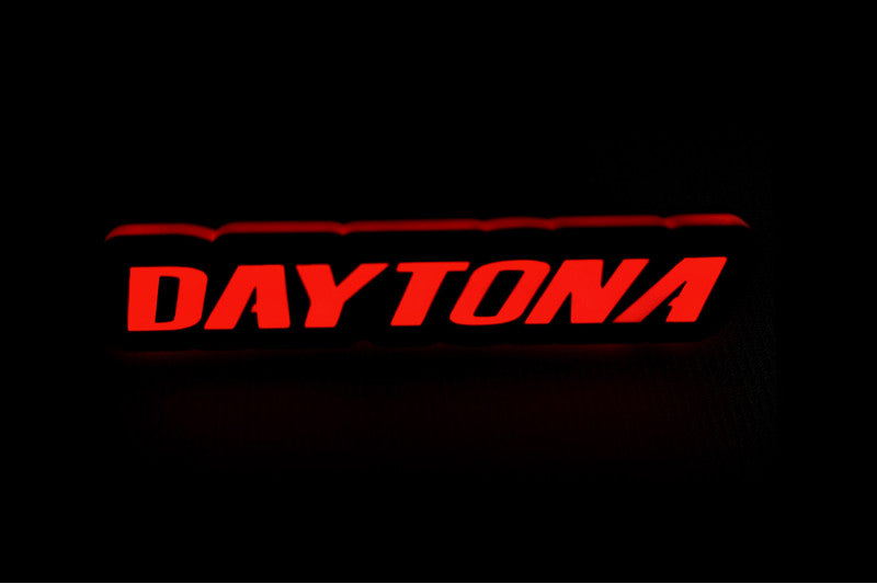 Dodge Illuminated LED Radiator Grille Emblems and Badges with Daytona logo Dodge Led emblems decoinfabric