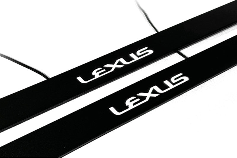 Lexus GX I 2002-2009 Led Door Sill Pro With Logo Lexus (Premium Painting)