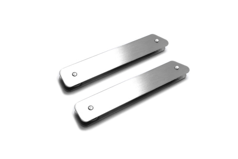 Stainless Steel Floor Mats Emblems Set Badges with Mercedes AMG Logo Car Mats Badges Decoin