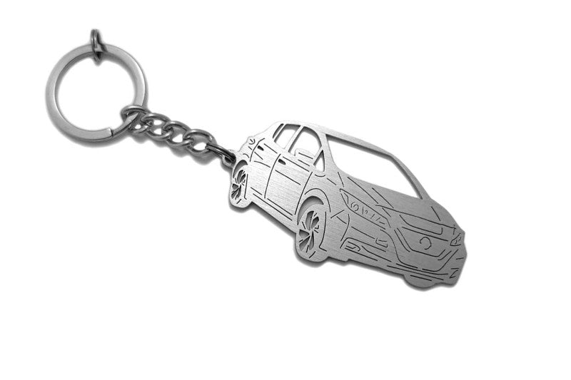 Car Keychain for Nissan Leaf II 2017+ (type 3D)