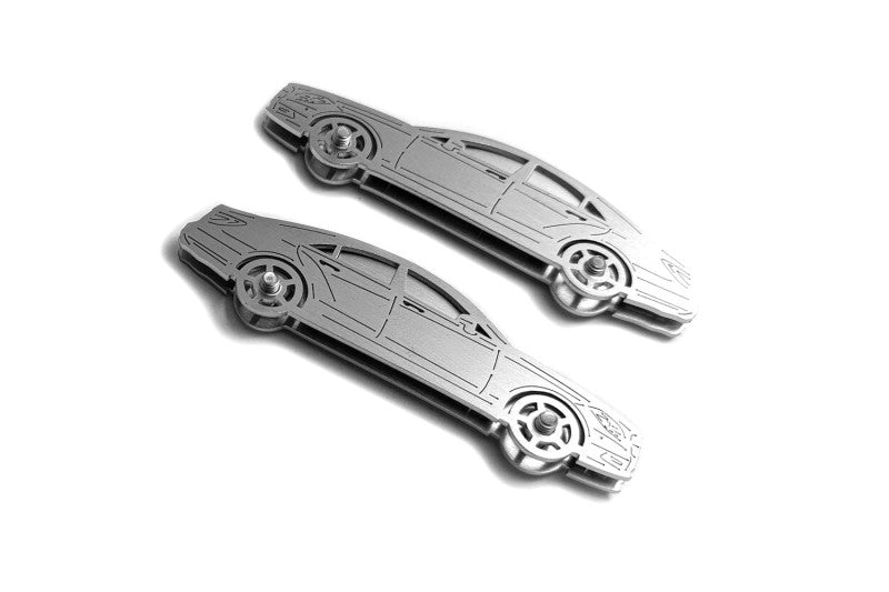 Mercedes CLS-Class II (C218) (2010-2018) Floor Mat Emblem Set – Stainless Steel Badges Car Mats Badges Decoin