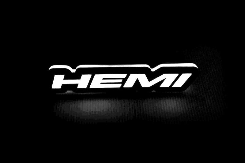 Chrysler Illuminated LED Radiator Grille Emblems and Badges with Hemi (type 1) logo Chrysler Led Emblems decoinfabric