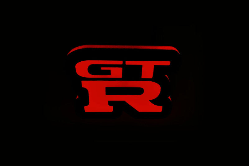Nissan Illuminated LED Radiator Grille Emblems and Badges with GT-R (type 2) logo Nissan Led Emblems decoinfabric