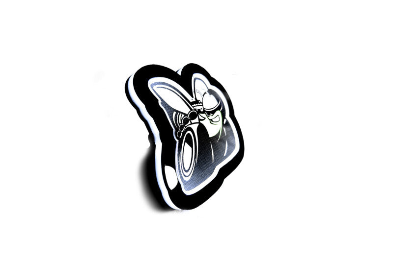 Dodge Illuminated LED Radiator Grille Emblems and Badges with Scatpack (type 1) logo Dodge Led emblems decoinfabric